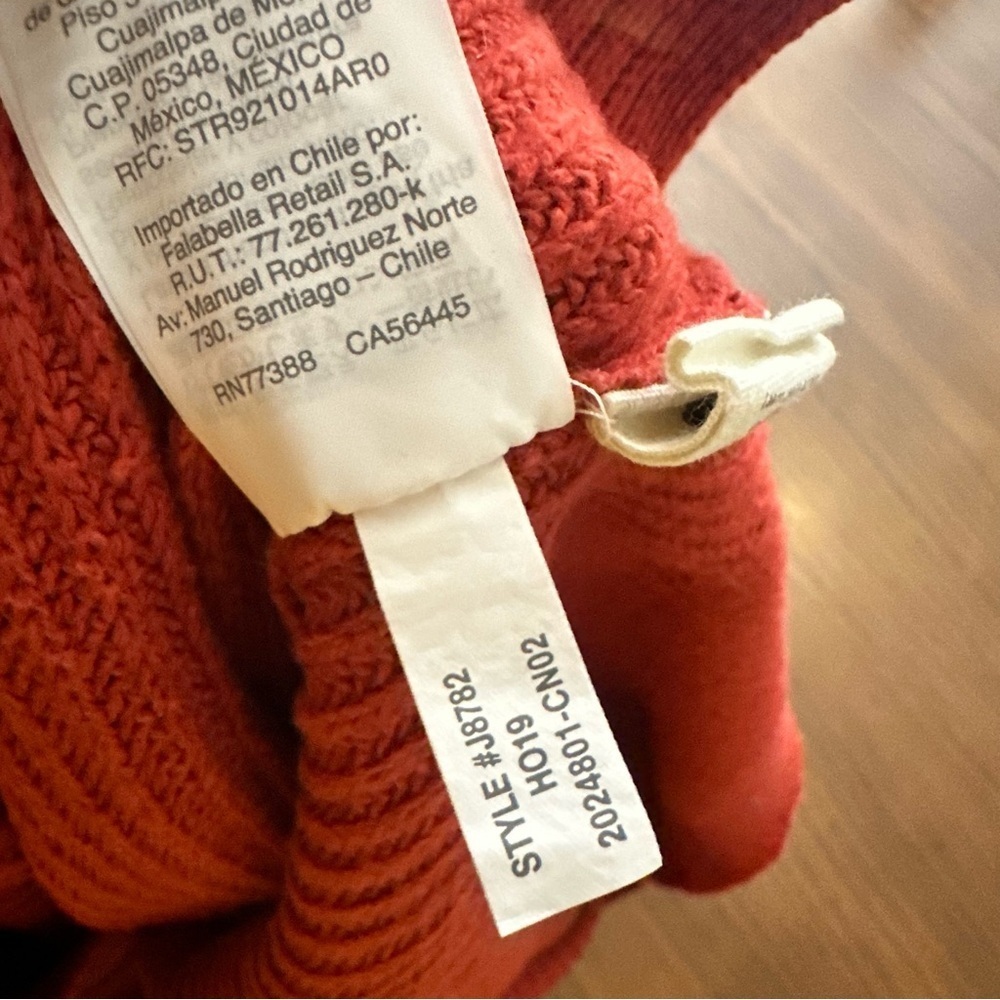 Madewell Rust Oranges Patch Pocket Pullover Sweat… - image 2